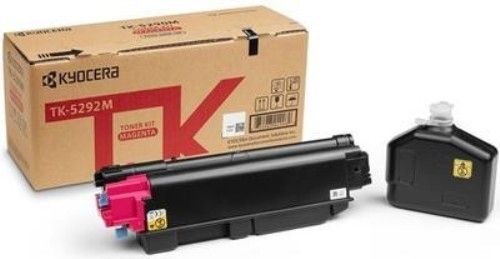 Kyocera 1T02TXBUS0 Model TK-5292M Magenta Toner Kit For use with Kyocera ECOSYS P7240cdn Color Network Printer, Up to 13000 Pages Yield at 5% Average Coverage, Includes Waste Toner Container (1T02-TXBUS0 1T02T-XBUS0 1T02TX-BUS0 TK5292M TK 5292M)