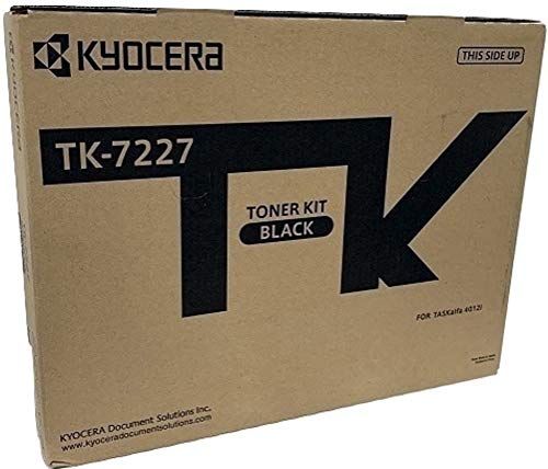 Kyocera 1T02V60US0 Model TK-7227 Black Toner Kit For use with Kyocera/Copystar CS-4012i and TASKalfa 4012i A3 Black & White Multifunctional Printers, Up to 35000 Pages Yield at 5% Average Coverage, Includes Two Waste Toner Containers (1T02-V60US0 1T02V-60US0 1T02V6-0US0 TK7227 TK 7227)