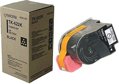 Kyocera 1T05HN0US0 Model TK-622K Black Toner Cartridge For use with Kyocera KM-C2230 Enterprise/Workgroup Color Multifunctional, Up to 11500 Pages Yield at 5% Average Coverage, UPC 708562009751 (1T05-HN0US0 1T05H-N0US0 1T05HN-0US0 TK622K TK 622K)