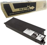 Kyocera 1T05JN0US0 Model TK-877K Black Toner Cartridge For use with Kyocera TASKalfa 550c, 650c and 750c Color Multifunction Laser Printers; Up to 73000 Pages Yield at 5% Average Coverage; UPC 700580347853 (1T05-JN0US0 1T05J-N0US0 1T05JN-0US0 TK877K TK 877K) 