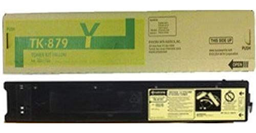 Kyocera 1T05JNBCS0 Model TK-879Y Yellow Toner Cartridge For use with Kyocera/Copystar CS-550c, CS-650c, CS-750c, TASKalfa 550c, 650c and 750c Color Multifunction Laser Printers; Up to 26500 Pages Yield at 5% Average Coverage; UPC 632983016169 (1T05-JNBCS0 1T05J-NBCS0 1T05JN-BCS0 TK879Y TK 879Y) 