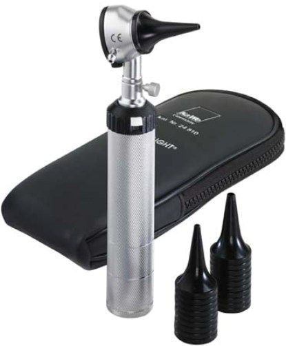 Mabis 20-810-000 KaWe Standard Otoscope, Features standard illumination with 2.5V vacuum bulb, three-times magnification and rotating lens, Dimmable rheostat, 20 disposable ear specula, 10 each 2.5mm and 4.0mm, Requires two C batteries (not included) or KaWe rechargeable battery, Matching zippered bag (20-810-000 20810000 20810-000 20-810000 20 810 000)