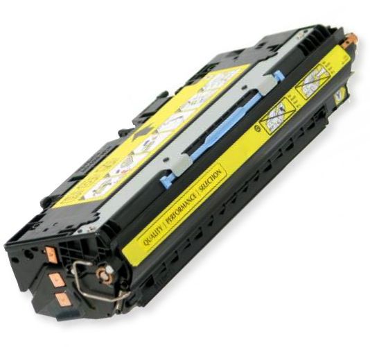 Clover Imaging Group 200054P Remanufactured Yellow Toner Cartridge To Replace HP Q2672A; Yields 4000 Prints at 5 Percent Coverage; UPC 801509159950 (CIG 200054P 200 054 P 200-054 P Q 2672A Q-2672A)