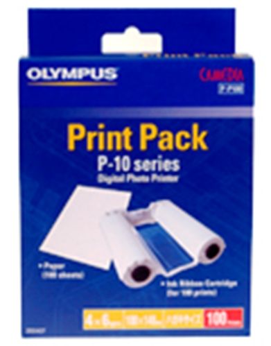 Olympus 200407 P-P100 Print Pack for P-10\P-11 - 100 (4 x 6) (200407 200-407 PP-100 PP100 P10 P11)