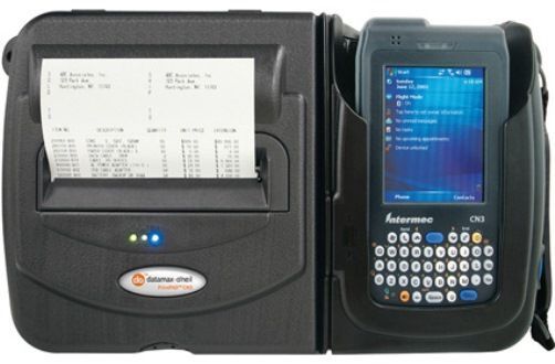 Datamax 200413-100 PrintPAD Integrated Printing System with Bluetooth, Supports the Motorola MC7004, MC7090, MC7094 and MC7095, 203 dots per inch (8 dots per mm), 4.10 (104 mm) print width, 2 per second (51 mm per second), 4MB Flash/2MB RAM Memory, 2.25