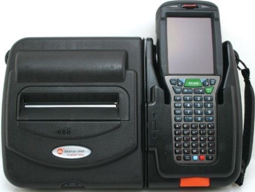 Datamax 200511-100 PrintPAD 99EX Integrated Printing System with Bluetooth Echarge, Designed for use with Honeywells Dolphin 99EX mobile computer, Direct thermal, 203 dots per inch (8 dots per mm), 4.10 (104 mm) print width, 2 per second (51 mm per second), 4MB Flash/2MB RAM Memory, 2.25