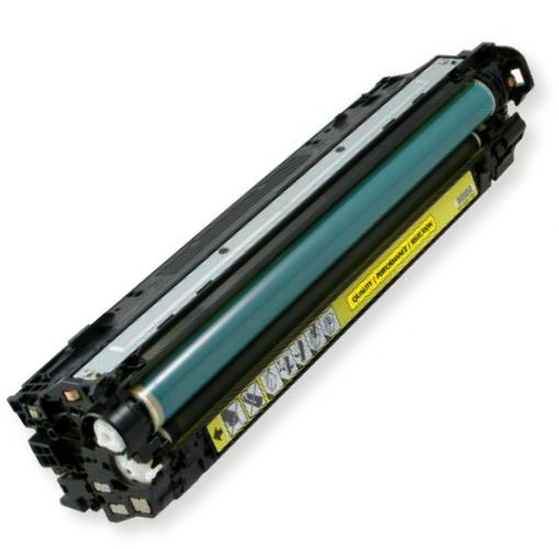 Clover Imaging Group 200572P Remanufactured Yellow Toner Cartridge To Repalce HP CE742A; Yields 7300 Prints at 5 Percent Coverage; UPC 801509214727 (CIG 200572P 200 572 P 200-572-P CE 742 A CE-742-A)