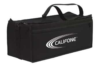 Califone 2006 Boombox Carry Case, Black, Soft-case with enough room to handle any Califone media player, Durable Cordura outer shell with zippered outside pocket and shoulder stap, Full-length, three-sided zipper for access to main storage area, UPC 610356084007 (CALIFONE2006 CALIFONE-2006)