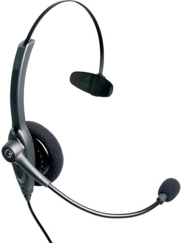 VXI 201559 Passport 10V Over the Head Monaural Single-wire Headset, Fits with V-series amplifiers and direct connect cords, Single-wire design gives you a greater range of motion, Noise-canceling microphone filters out unwanted background noise, so you can more easily hear and be heard (201-559 201 559)