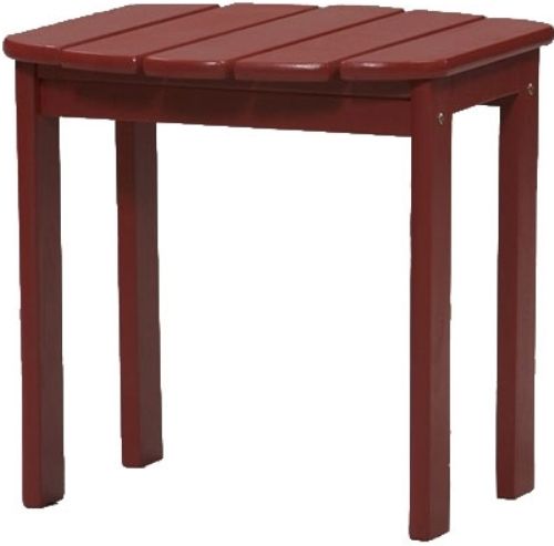 Linon 20155RED-01-KD Woodstock Adirondack End Table, Red Finish, Mixed Hardwood, Some Assembly Required, Dimensions (W x D x H) 18.25 x 18.38 x 18.13 Inches, Weight 13.2 Lbs, UPC 753793459639 (20155RED01KD 20155RED01-KD 20155RED-01KD 20155RED-01 20155RED01 20155RED)