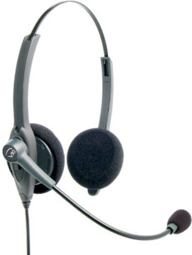 VXI 201821 Passport 21V-DC Single-Wire Binaural Headset with QD1026V Direct Connection to IP Phones, Designed to be durable, lightweight, and comfortable to be easily worn all day long with the best fit possible, Adjustable, flexible Gooseneck microphone boom is designed to ensure constant and proper microphone placement (201-821 201 821)