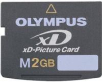Olympus 202027 XD Card 2GB Flash Memory Card, xD-Picture Card Type M, NAND Flash Technology, 3.3 V Supply Voltage, UPC 050332159587 (202027 2GB-XD 2GBXD)  