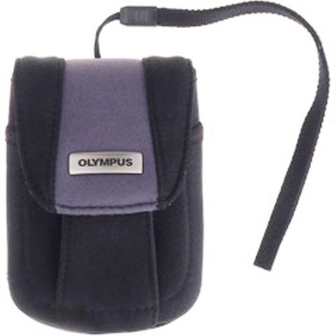 Olympus 202066 Neoprene Soft Case, Soft weather resistant neoprene case with wrist strap protects your camera from scratches and provides the perfect storage for your camera, Features an outside pocket for media cards and a velcro beltloop, Compatible with the FE-Series and Stylus digital cameras, UPC 050332299849 (202-066 202 066 202066-410 202066410)