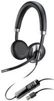 Plantronics 202581-01 Blackwire C725-M USB Corded Stereo Headset, Smart Sensor Technology, Active Noise Canceling Technology, PC Wideband and DSP Technology, Noise-Canceling Microphone, Connects Via USB, In-Line Volume, Mute, Talk, End Controls, In-Call Indicator Light, Carrying Case Included, Optimized for Microsoft Lync, UPC 017229156463 (202581-01 202581 01 20258101 C725-M C725 M C725M) 