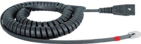 VXI 202696 Model QD 1027P Lower 10 ft. Coil Cord, Black For Cisco 7905, 7910, 7912 series IP phones and VXi Everon and CT Switch amplifiers, Quick disconnect P-Series, UPC 607972026962 (202-696 2026-96 QD1027P QD-1027P 1027)