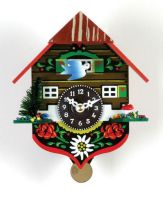 River City Clocks 2040Q-06 Painted Chalet with Mushroom & Bird (2040Q06 2040Q 06) 