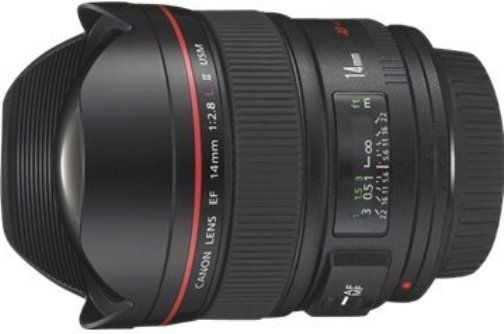 Canon 2045B002 EF Wide-angle lens, Wide-angle lens Type, Wide angle Special Functions, Intended for 35mm SLR, digital SLR, 14 mm Focal Length, F/2.8 Lens Aperture, F/22 Minimum Aperture, 0.15 Magnification, 7.9 in Min Focus Range, Automatic, manual Focus Adjustment, 114 degrees Max View Angle, 11 group(s) / 14 element(s) Lens Construction, 6 Diaphragm Blades, UPC 013803079425 (2045B002 2045B-002 2045B 002 2045-B002 2045 B002)