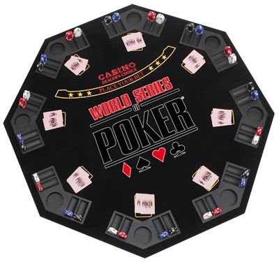 Excalibur 2046-WSOP  WSOP Professional Poker Tabletop, Fits perfectly on a bridge card table or any other household table, Genuine felt surface just like the casinos (2046WSOP 2046 WSOP 2046WS 2046-WS) 