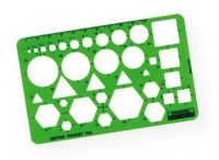 Rapidesign 2050R Metric Pocket Pal Template; Contains circles, triangles, squares, hexagons, and 100mm edge scale; Size: 9cm x 14cm x .8mm; Shipping Weight 0.06 lb; Shipping Dimensions 5.5 x 3.5 x 0.31 in; UPC 014173252876 (RAPIDESIGN2050R RAPIDESIGN-2050R RAPIDESIGN/2050R TEMPLATE DRAWING ARCHITECTURE) 