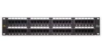 Datacomm 20-5548 Cat 5e Universal Patch Panels; Black; Designed and color coded for T586A and T586B wiring configurations; Meets all UL standards and requirements for Cat 5e patch panels; Intertek ETL Semko verified and tested to Cat 5e industry standards and certifications; UPC 660559007525 (205548 20-5548 DATACOMM 20-5548-DATACOMM DATACOMM-20-5548 PANEL20-5548 24PANEL20-5548) 