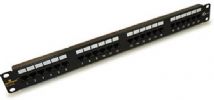 Datacomm 20-5624 Cat 6 Universal Patch Panels; Black; Designed and color coded for T586A and T586B wiring configurations; Meets all UL standards and requirements for Cat 6 patch panels; Intertek ETL Semko verified and tested to Cat 6 industry standards and certifications; UPC 660559007549 (205624 20-5624 DATACOMM 20-5624-DATACOMM DATACOMM-20-5624 PANEL20-5624 24PANEL20-5624) 