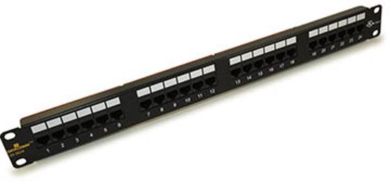 Datacomm 20-5624 Cat 6 Universal Patch Panels; Black; Designed and color coded for T586A and T586B wiring configurations; Meets all UL standards and requirements for Cat 6 patch panels; Intertek ETL Semko verified and tested to Cat 6 industry standards and certifications; UPC 660559007549 (205624 20-5624 DATACOMM 20-5624-DATACOMM DATACOMM-20-5624 PANEL20-5624 24PANEL20-5624)