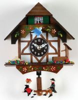 River City Clocks 2070Q-06 German Chalet with Bird and Well, UPC 711705004315 (2070Q06 2070Q 06) 