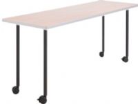 Safco 2074BL Impromptu Fixed Leg Base, Black; Designed to support Safco Impromptu Mobile Training Tabletops that are 72" wide or 60" wide; Design adds just the right ambiance, ensuring you have the exact look and feel for your space; Set of 1-1/4" tubular steel legs features 2-1/2" diameter casters for mobility, and two lock for stability when needed (2074BL 2074 BL 2074B) 