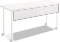 Safco 2077SL Impromptu Modesty Panel for 72"W Table, Silver, Add a little discretion to Safco Impromptu tables, Translucent design with complete privacy, Sleek metal frame adds a contemporary look, Connector Angle 90º (2077-SL 2077 SL 2077S) 