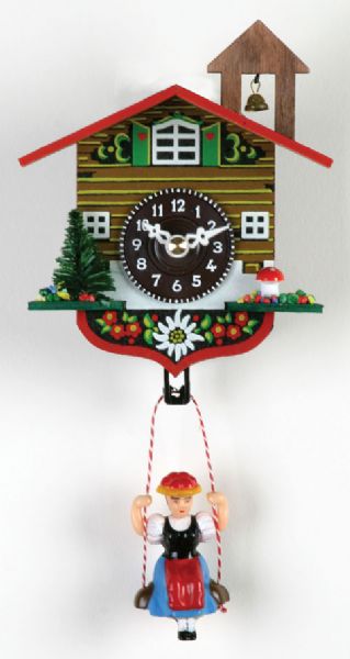 River City Clocks 2080Q-05 Painted Chalet with Chimney Bell (2080Q05 2080Q 05)