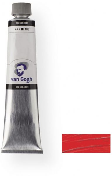 Royal Talens 2083143 Van Gogh Oil Colour, 200 ml Cadmium Red Medium Color; This oil color range was developed for artists who demand quality but are looking for exceptional value; Oils are made with the same high quality raw materials as Rembrandt oil colors, only in somewhat lower pigment concentrations; EAN 8712079326487 (2083143 RT-2083143 RT2083143 RT2-083143 RT20831-43 OIL-2083143) 