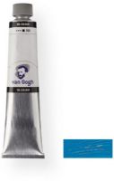 Royal Talens 2085343 Van Gogh Oil Colour, 200 ml Cerulean Blue Color; This oil color range was developed for artists who demand quality but are looking for exceptional value; Oils are made with the same high quality raw materials as Rembrandt oil colors, only in somewhat lower pigment concentrations; EAN 8712079326661 (2085343 RT-2085343 RT2085343 RT2-085343 RT20853-43 OIL-2085343)  