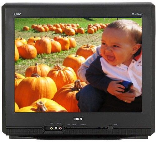 RCA 20F424T Remanufactured Flat Screen 20 inch SDTV, Built-in digital/QAM tuner, TruFlat picture tube reduces glare, Sound Logic automatic volume correction, Picture presets, On-screen menu system, Automatic channel search, Favorite channel list (20F-424T 20F 424T 20-F-424T 20F424)