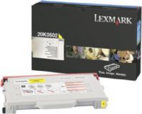 Lexmark 20K0502 Yellow Toner Cartridge, Works with Lexmark C510 C510dtn and C510n Printers, Up to 3000 pages @ approximately 5% coverage, New Genuine Original OEM Lexmark Brand (20K-0502 20K 0502 20-K0502 20 K0502) 