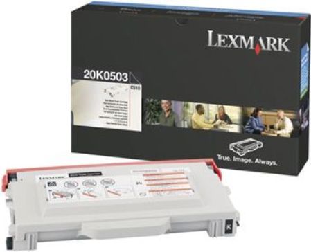 Lexmark 20K0503 Black Toner Cartridge, Works with Lexmark C510 C510dtn and C510n Printers, Up to 5000 pages @ approximately 5% coverage, New Genuine Original OEM Lexmark Brand (20K-0503 20K 0503 20-K0503 20 K0503)