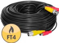 Defender 21008 In-Wall Fire-Rated UL/FT4 Certified Extension Cable, Fits with all 21000 series cameras and kits, Connects any Defender security cameras to security systems with BNC connections, 65 ft. cable lenght (21-008 210-08) 
