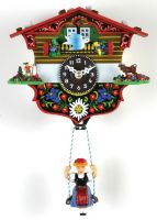 River City Clocks 2100Q-05 Painted Chalet with Bird, Betty, & Bessy (2100Q05 2100Q 05) 