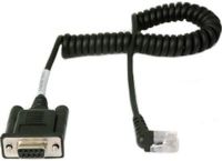Datamax 210164-100 Data Transfer Cable for use with microFlash 2te, microFlash 4t, microFlash 4te, PrintPAD, OC2 and OC3 Printers, DB9 F (coiled) Right Angle Cable, Allows you to connect to a laptop or desktop computer (210164100 210164 100) 