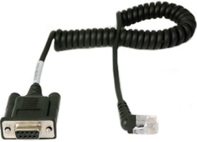 Datamax 210164-100 Data Transfer Cable for use with microFlash 2te, microFlash 4t, microFlash 4te, PrintPAD, OC2 and OC3 Printers, DB9 F (coiled) Right Angle Cable, Allows you to connect to a laptop or desktop computer (210164100 210164 100)