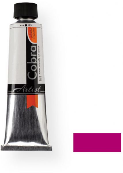 Royal Talens 21075770 Cobra Artist Water Mixable Oil Colour, 150 ml Permanent Red Violet Light Color; Gives typical oil paint results, such as sharp brush strokes and wonderfully deep colors; Offers a particularly rich range of colors with a high degree of pigmentation and fineness; EAN 8712079313227 (21075770 RT-21075770 RT21075770 RT2-1075770 RT210757-70 OIL-21075770) 