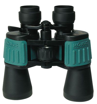 Konus 2108 Zoom Binocular - Central focus - Green rubber (2108, KONUSVUE-ZOOM 8-24x50)