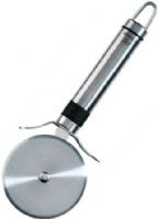 Brabantia 210983 Profile Line Stainless Steel Pastry/Pizza Cutter, Ideal for cutting pastry and pizzas, even deep pan pizzas, Dishwasher-safe, Extra safe - with blade guard, Matching hanging rack available, Large diameter rotating blade made of hardened high grade steel, Dimensions (LxWxD) 20 x 7.5 x 1.8cm (210-983 210 983) 