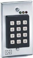 IEI International Electronics Inc 212i Flush Mount Indoor Keypad, Stainless Steel, Door Gard Stand-Alone Access Control, Single gang design, Visual keypass indication, 120 users, 212 style - 1 SPDT 2 amp relay and three 50mA negative voltage outputs (IEI-212I IEI212I IEI212 IEI-212) 