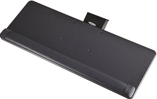 Safco 2133BL Knob-Adjust Keyboard Platform, Black; Platform Size 25