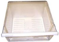 Whirlpool 2188656 Refrigerator Clear Crisper Pan, Works with Whirlpool ED25QFXHW02, ED5FVGXSS00, ED5FVGXSS01, ED5FVGXSS02, ED5HVAXVL02, GD25DIXHS00 models, Designed to help you organize and keep track of the food in your refrigerator, Designated for specific storage items, such as meat or vegetables (2188 656 218-8656) 