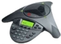 Polycom 2200-07300-001 SoundStation VTX 1000 Conference Phone (Console Only) with Call Waiting & Caller ID; Noise reduction technology automatically minimizes PC, projector, and HVAC sounds; Automatic mic selection – only one mic is on at a time to remove “in the well” sound; UPC 610807033271 (220007300001 2200 07300 001 2200-07300001 VTX1000 VTX-1000) 