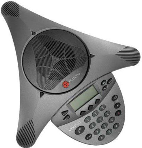 Polycom 2200-07385-001 SoundStation VTX 1000 Analog Conference Phone Bundle (Twin Pack), Consoles Only, Polycom Acoustic Clarity technology delivers natural, free flowing conversations, Up to 20-feet of 360-degree microphone coverage, ideal for larger rooms, Resists interference from mobile phones, UPC 610807028499 (220007385001 220007385-001 2200-07385001 VTX1000 VTX-1000)