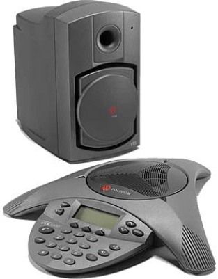 Polycom 2200-07500-001 SoundStation VTX 1000 Analog Conference Phone, Base with Subwoofer (Ex Mics Not Included), Polycom Acoustic Clarity technology delivers natural, free flowing conversations, Up to 20-feet of 360-degree microphone coverage, ideal for larger rooms, Resists interference from mobile phones (220007500001 220007500-001 2200-07500001 VTX1000 VTX-1000)