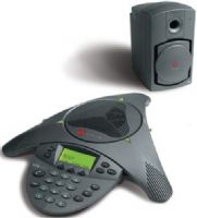 Polycom 2200-07585-001 SoundStation VTX 1000 Analog Conference Phone Bundle (Twin Pack with Subwoofer - Ex Mics are Not Included), Polycom Acoustic Clarity technology delivers natural, free flowing conversations, Up to 20-feet of 360-degree microphone coverage, ideal for larger rooms, Resists interference from mobile phones, UPC 610807028499 (220007585001 220007585-001 2200-07585001 VTX1000 VTX-1000) 