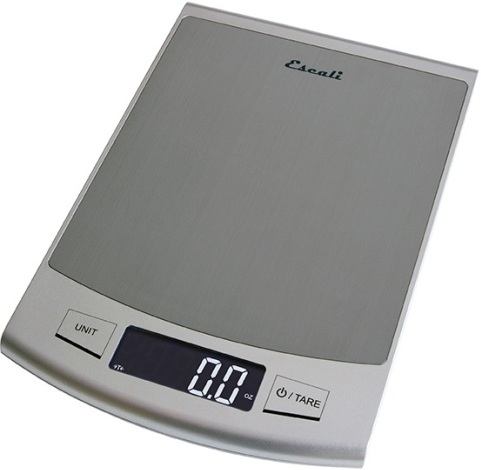 Escali 2210S Passo Ultra Slim High Capacity Digital Scale, 22 lbs or 10 kg Capacity, Ounces, pounds + ounces, fluid oz, grams or milliliters Measures, Sleek and stylish design with modern stainless steel weighing surface, Measures both liquid - fl oz, ml and dry ingredients - g, oz, lb + oz, UPC 857817000293 (ESCALI2210S ESCALI-2210S ESCAL I2210S 2210S 2210-S 2210 S)